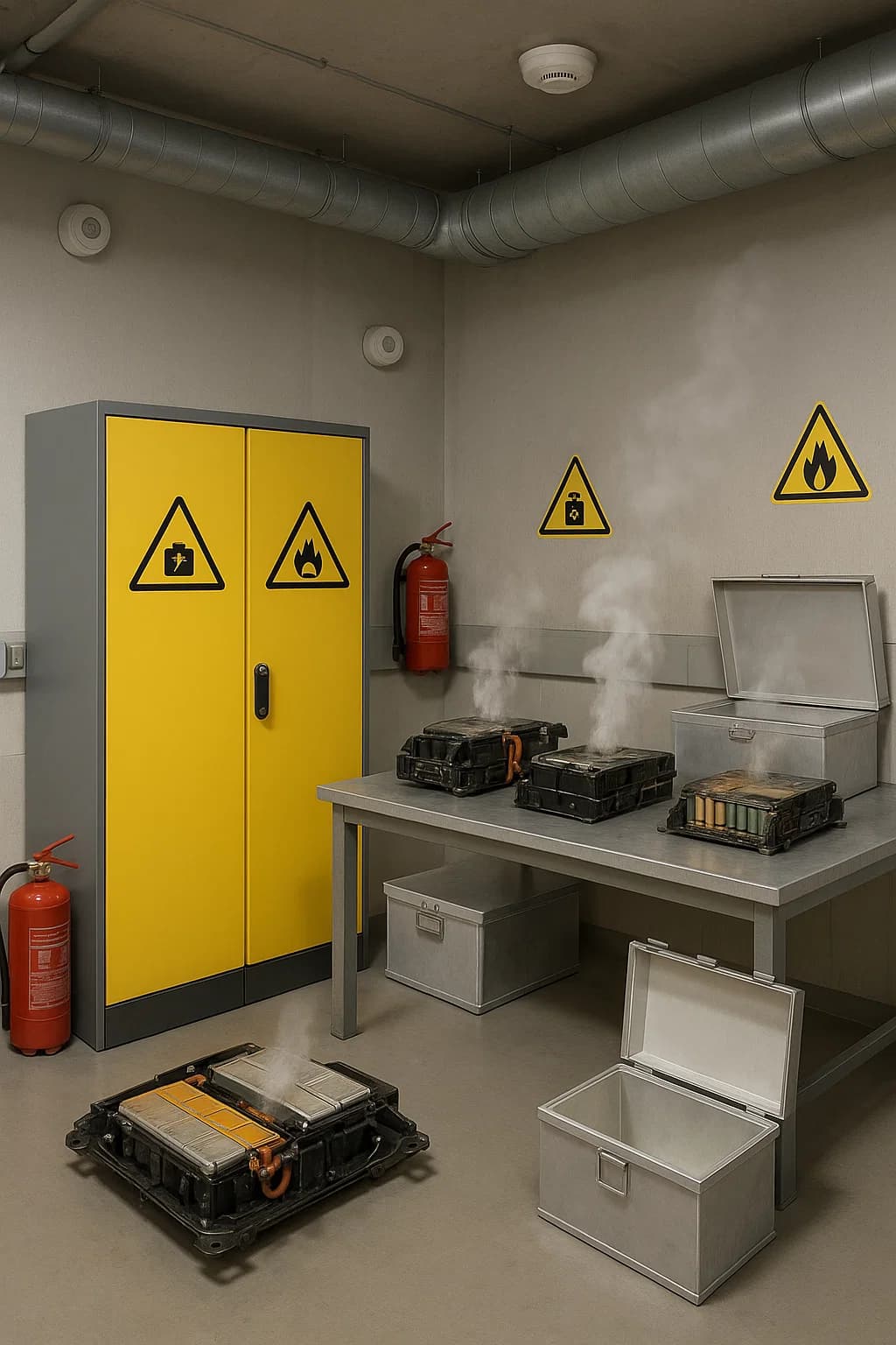 Brandschutz Lithium-Ionen HV