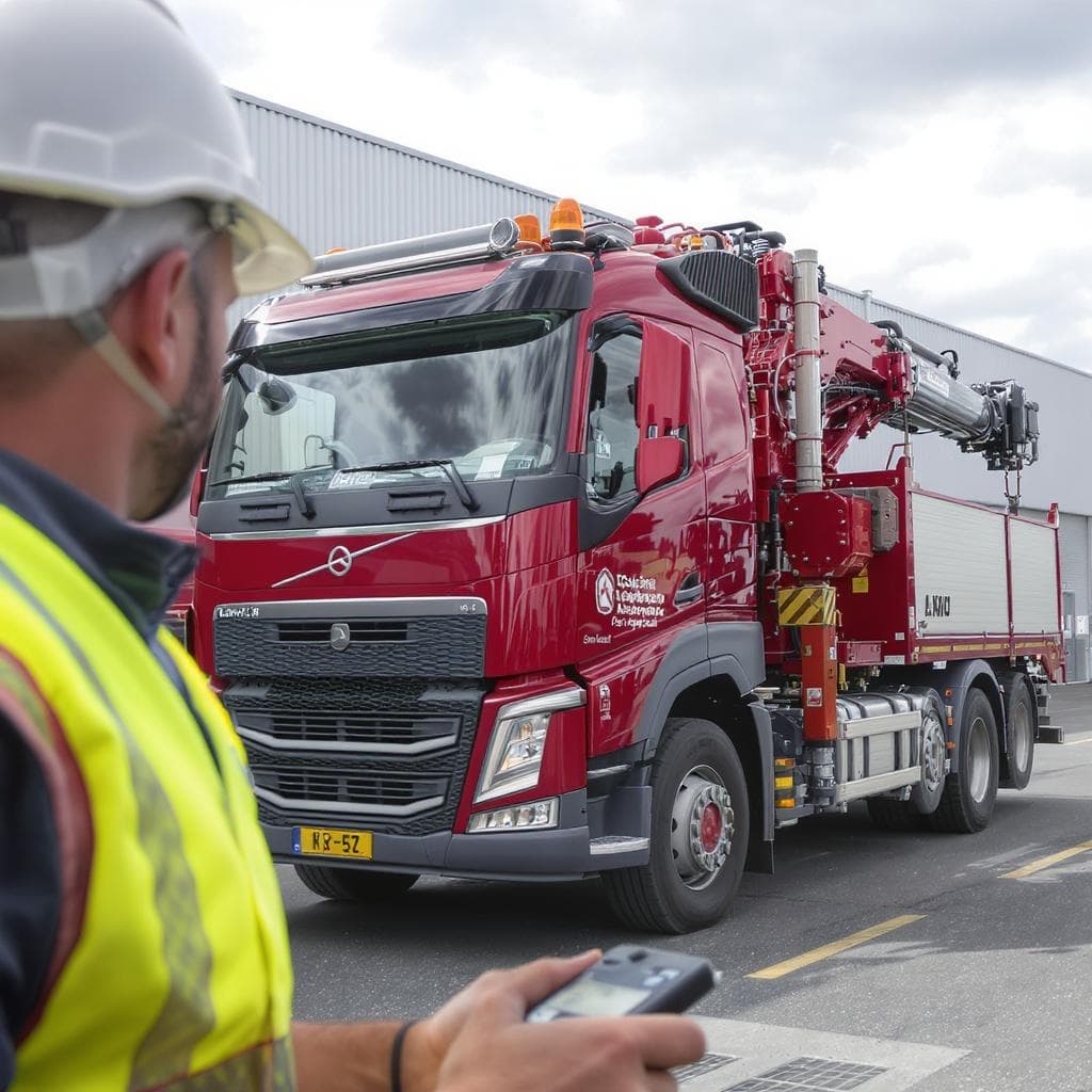 LKW-Ladekran für die Feuerwehr